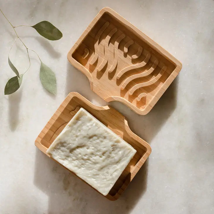 Bamboo discount soap tray