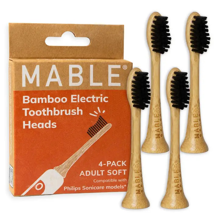 Bamboo Toothbrush Head Compatible with Philips Sonicare
