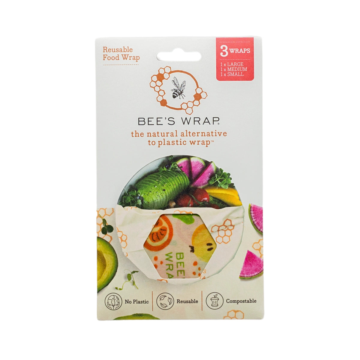 Beeswax Food Wrap - Assorted 3 Pack