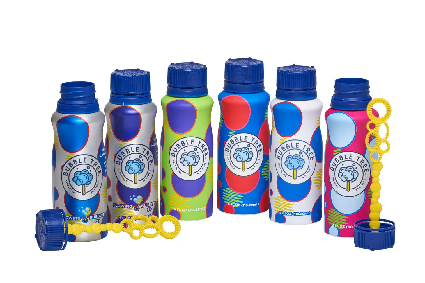 Aluminum Bubble Bottle & Wand