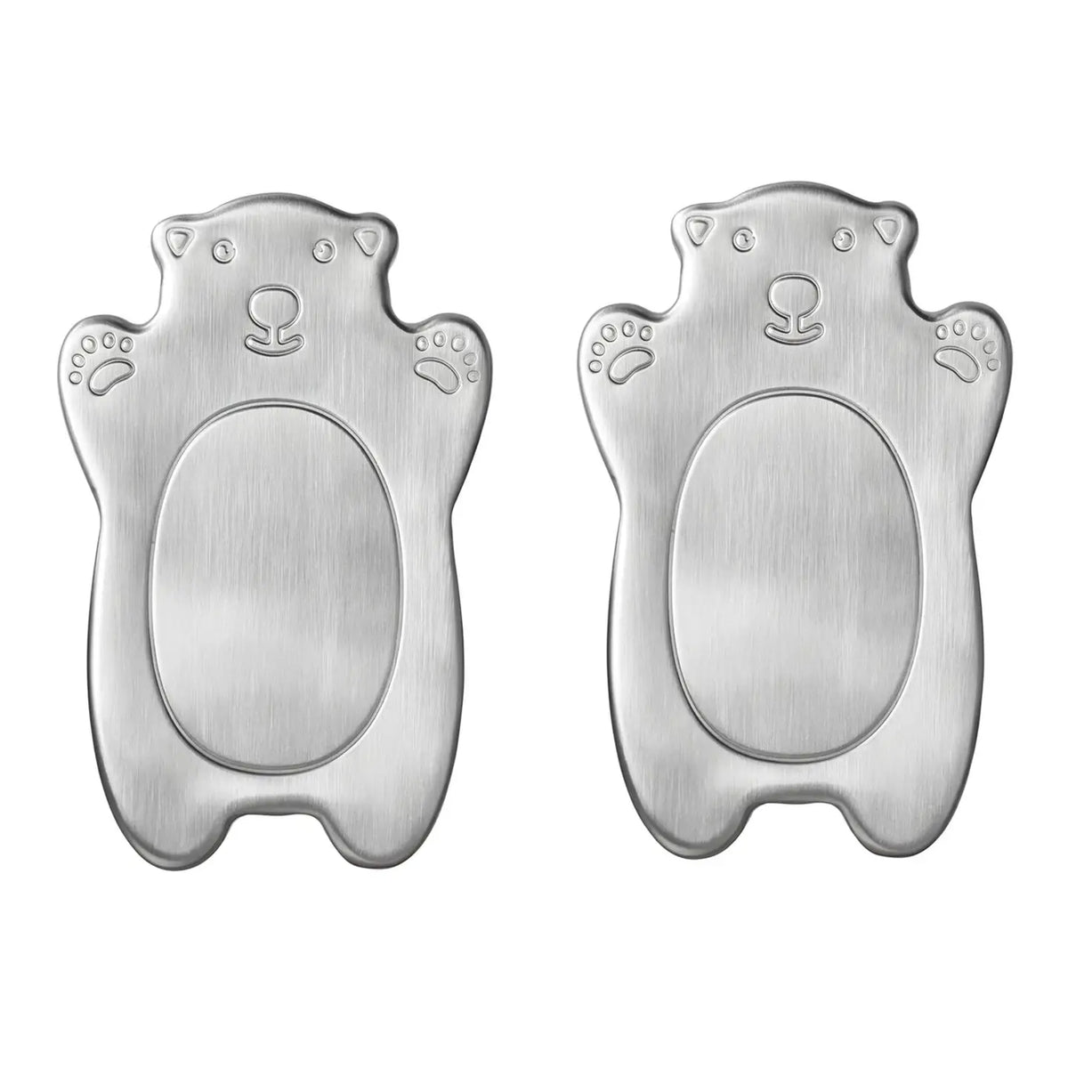 Stainless Steel Polar Bear Ice Packs, Set of 2