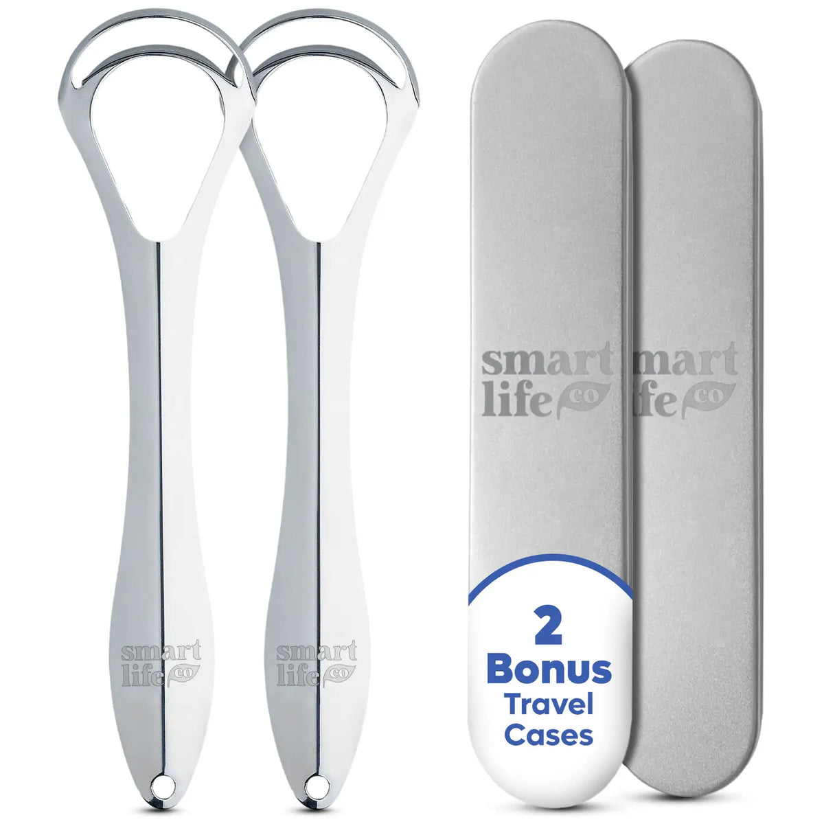 Stainless Steel Tongue Scraper (double head)