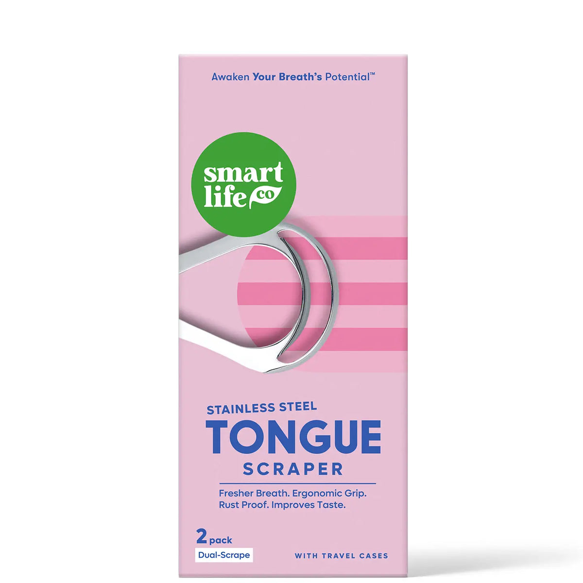 Stainless Steel Tongue Scraper (double head)