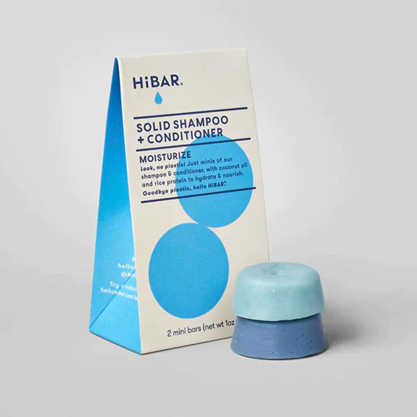 HiBAR Mini Moisturize Shampoo + Conditioner Sampler