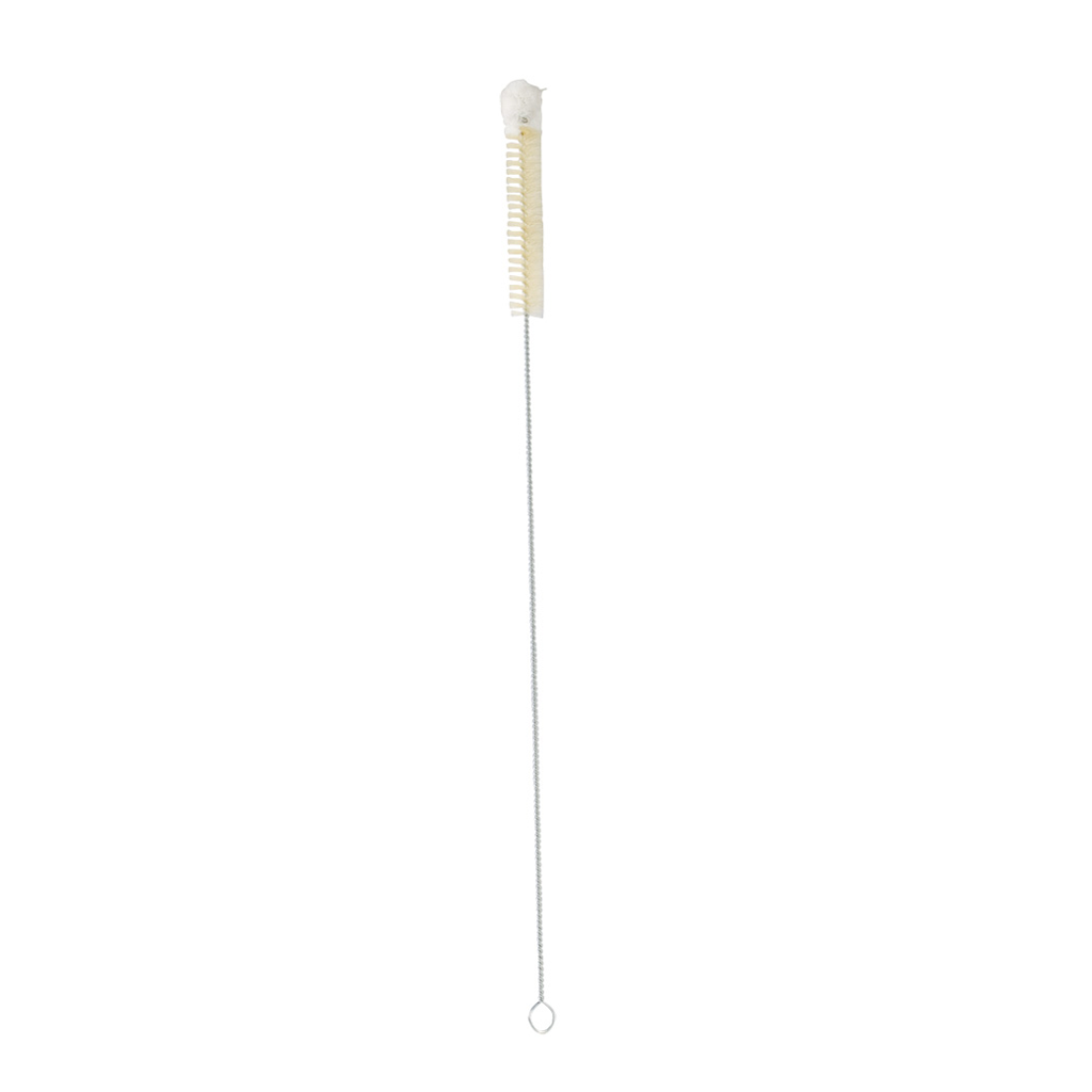 Straw Cleaning Brush - White Nylon with Straight Tip - 6L - 1/4 Diameter